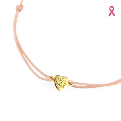 Bracelet Octobre Rose Saumon