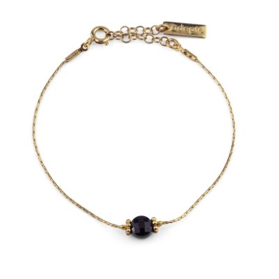 Bracelet chaine Stone Spinelle noire