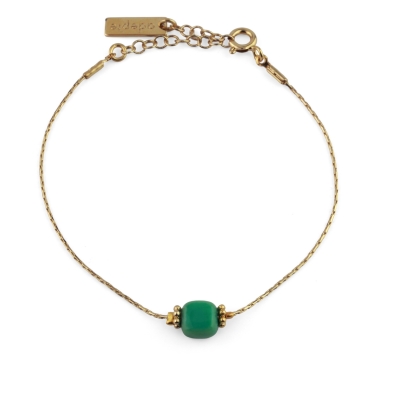 Bracelet chaine Stone Agate verte 