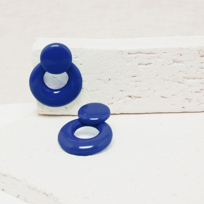 Boucles d'oreilles Enza Cobalt